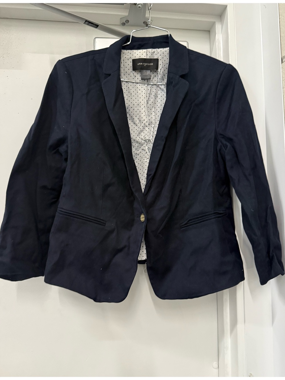 Ann Taylor Navy Single-Button Women's Blazer
